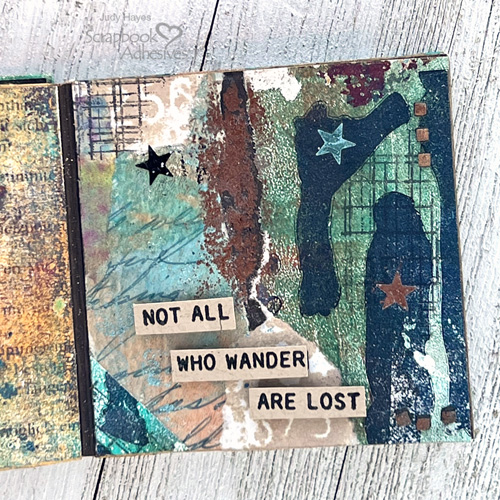 Mixed Media Mini Book by Judy Hayes for Scrapbook Adhesives by 3L