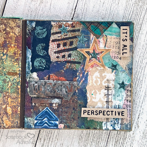 Mixed Media Mini Book by Judy Hayes for Scrapbook Adhesives by 3L