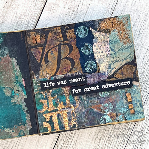 Mixed Media Mini Book by Judy Hayes for Scrapbook Adhesives by 3L