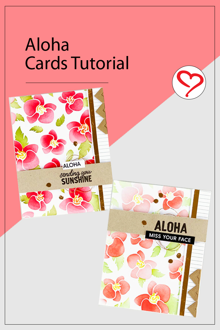 Aloha Flower Cards by Teri Anderson for Scrapbook Adhesives by 3L Pinterest