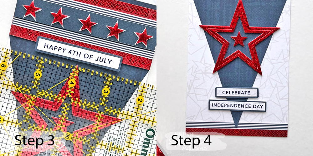 Happy 4th Patriotic Stars Tag by Judy Hayes for Scrapbook Adhesives by 3L 