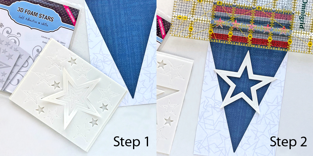 Happy 4th Patriotic Stars Tag by Judy Hayes for Scrapbook Adhesives by 3L 