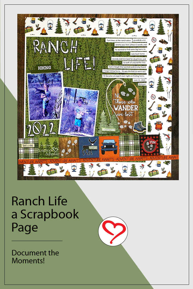 Ranch Life a Scrapbook Page by Connie Mercer for Scrapbook Adhesives by 3L Pinterest 