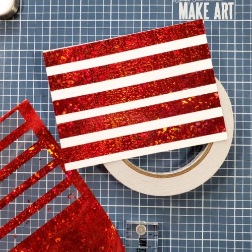 4th of July Foil Flag Card by Jamie Martin for Scrapbook Adhesives by 3L 
