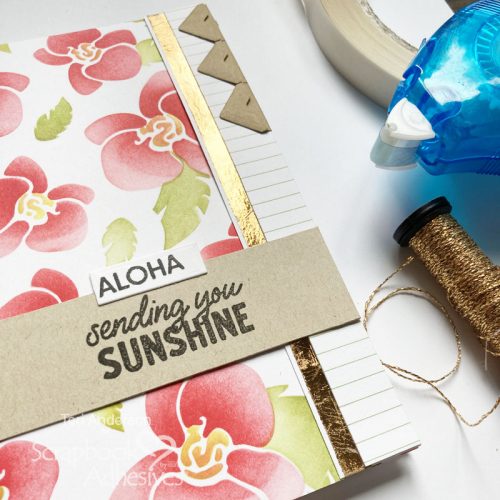 Aloha Flower Cards by Teri Anderson for Scrapbook Adhesives by 3L 