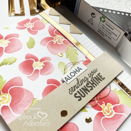Aloha Flower Cards by Teri Anderson for Scrapbook Adhesives by 3L