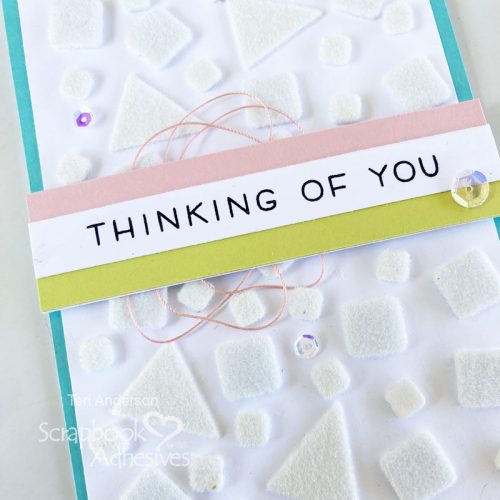Faux Embossed Cards with Flock by Teri Anderson for Scrapbook Adhesives by 3L