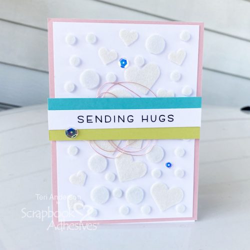 Faux Embossed Cards with Flock by Teri Anderson for Scrapbook Adhesives by 3L