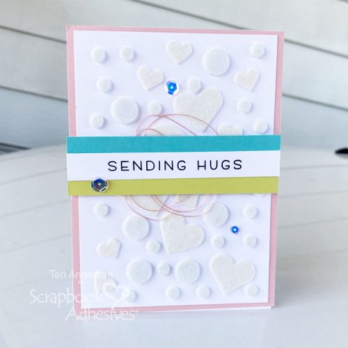 Faux Embossed Cards with Flock by Teri Anderson for Scrapbook Adhesives by 3L 