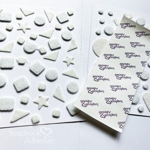 Faux Embossed Cards with Flock by Teri Anderson for Scrapbook Adhesives by 3L