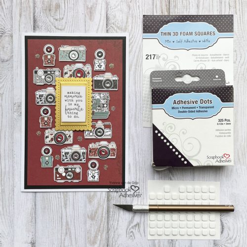 Thin 3D Foam Squares White Mix - Scrapbook Adhesives by 3L