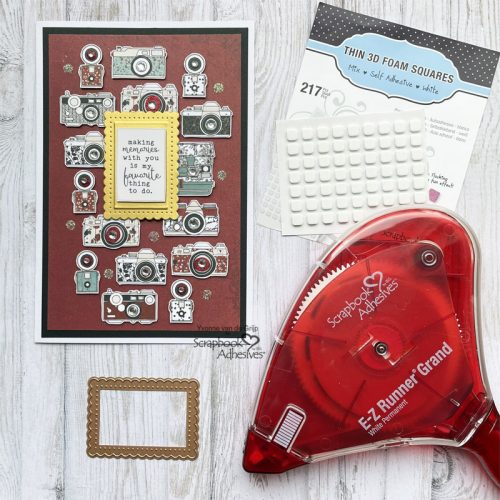 Dimensional Camera Card by Yvonne van de Grijp for Scrapbook Adhesives by 3L