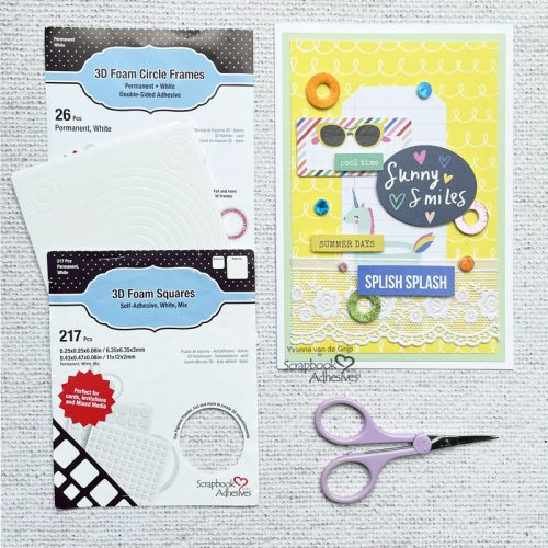 Simply Sunny Card by Yvonne van de Grijp for Scrapbook Adhesives by 3L