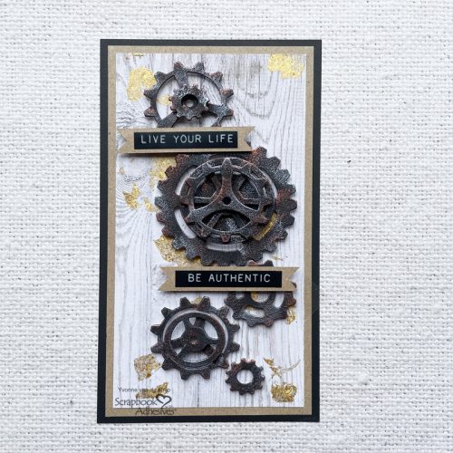 Steampunk Gear Card by Yvonne van de Grijp for Scrapbook Adhesives by 3L 