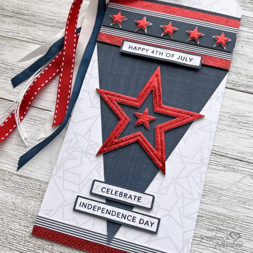 Happy 4th Patriotic Stars Tag by Judy Hayes for Scrapbook Adhesives by 3L 