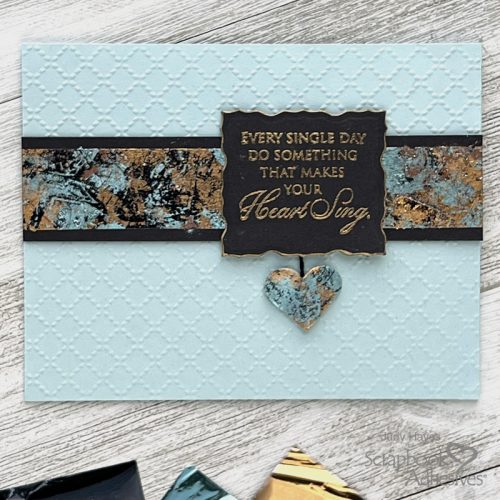 Foiled Band and Heart Card by Judy Hayes for Scrapbook Adhesives by 3L 