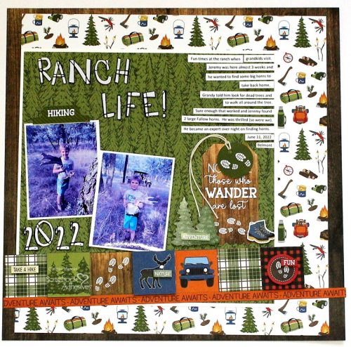 Ranch Life a Scrapbook Page by Connie Mercer for Scrapbook Adhesives by 3L 