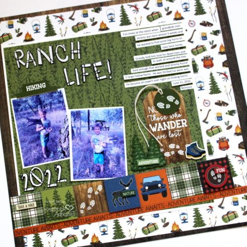 Ranch Life a Scrapbook Page by Connie Mercer for Scrapbook Adhesives by 3L 