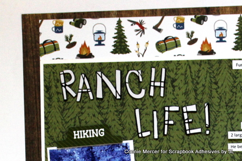 Ranch Life a Scrapbook Page by Connie Mercer for Scrapbook Adhesives by 3L 