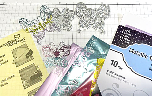 Foiled Rainbow Butterfly Card Tutorial by Martha Lucia Gomez for Scrapbook Adhesives by 3L 