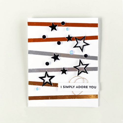 Foil Stripes Tutorial by Teri Anderson for Scrapbook Adhesives by 3L