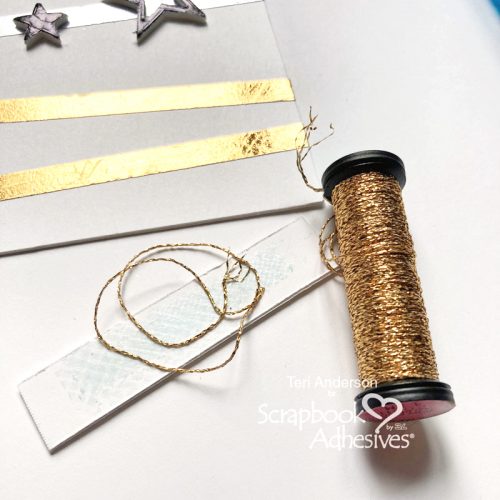 Foil Stripes Tutorial by Teri Anderson for Scrapbook Adhesives by 3L