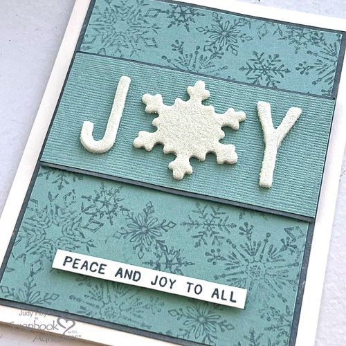 Snowflake JOY Holiday Card by Judy Hayes for Scrapbook Adhesives by 3L 