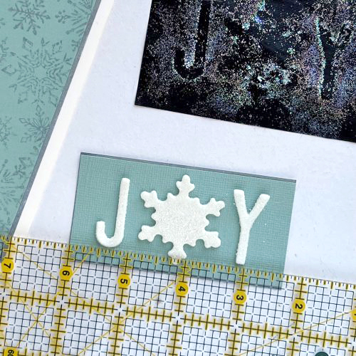 Snowflake JOY Holiday Card by Judy Hayes for Scrapbook Adhesives by 3L 