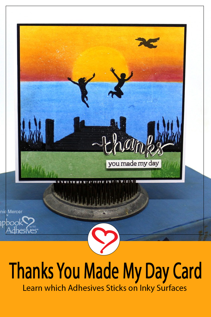 Thanks You Made My Day Card by Connie Mercer for Scrapbook Adhesives by 3L Pinterest