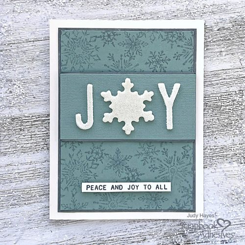 Snowflake JOY Holiday Card by Judy Hayes for Scrapbook Adhesives by 3L 