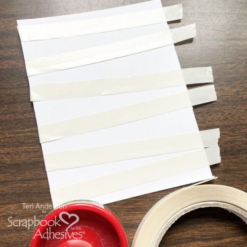 Foil Stripes Tutorial by Teri Anderson for Scrapbook Adhesives by 3L