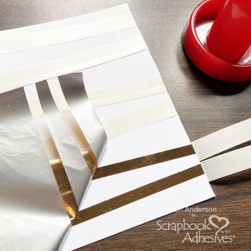Foil Stripes Tutorial by Teri Anderson for Scrapbook Adhesives by 3L