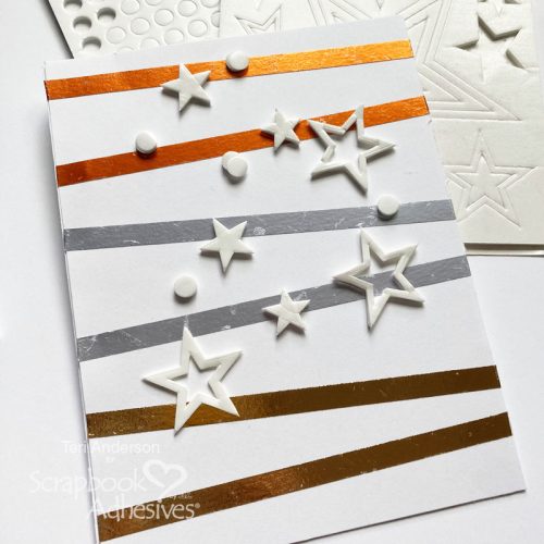 Foil Stripes Tutorial by Teri Anderson for Scrapbook Adhesives by 3L 