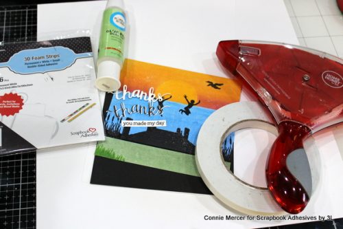Thanks You Made My Day Card by Connie Mercer for Scrapbook Adhesives by 3L