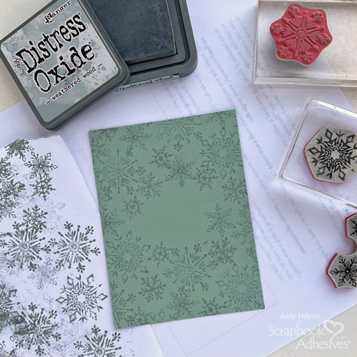 Snowflake JOY Holiday Card by Judy Hayes for Scrapbook Adhesives by 3L 