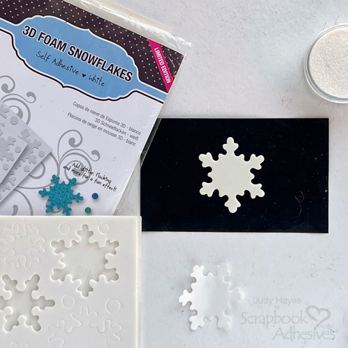 Snowflake JOY Holiday Card by Judy Hayes for Scrapbook Adhesives by 3L 