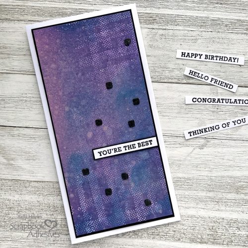 All Occasion Mixed Media Card by Judy Hayes for Scrapbook Adhesives by 3L