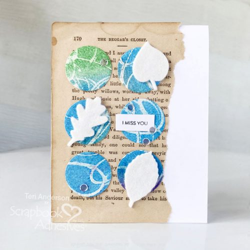 Watercolor Resist Technique for Cards by Teri Anderson for Scrapbook Adhesives by 3L