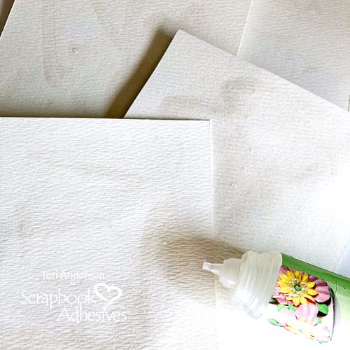Watercolor Resist Technique for Cards by Teri Anderson for Scrapbook Adhesives by 3L
