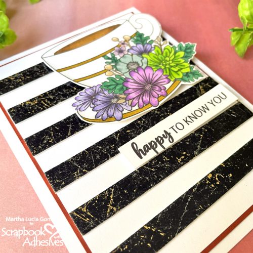 Foiled Background for Seasonal Cards by Martha Lucia Gomez for Scrapbook Adhesives by 3L 