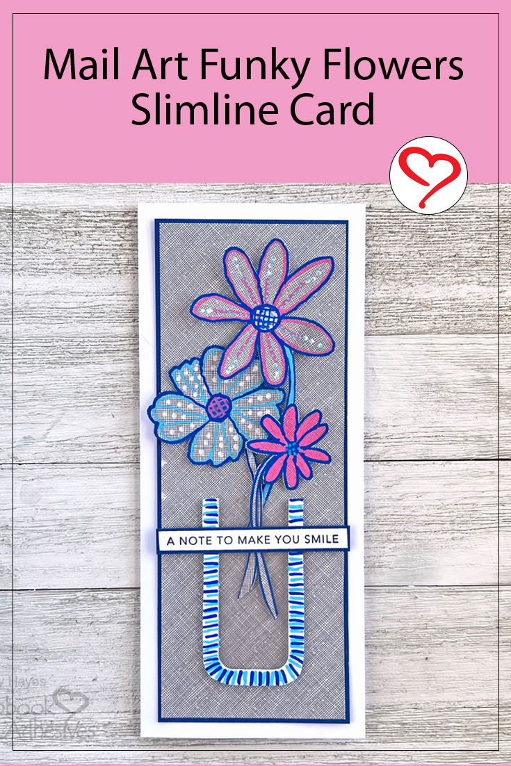 Mail Art Funky Flowers Card by Judy Hayes for Scrapbook Adhesives by 3L Pinterest