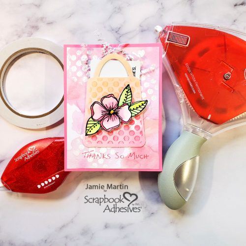 Thank You Gift Card Holder by Jamie Martin for Scrapbook Adhesives by 3L