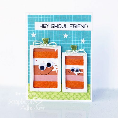 Hey Ghoul Friend Pumpkin Card by Teri Anderson for Scrapbook Adhesives by 3L 