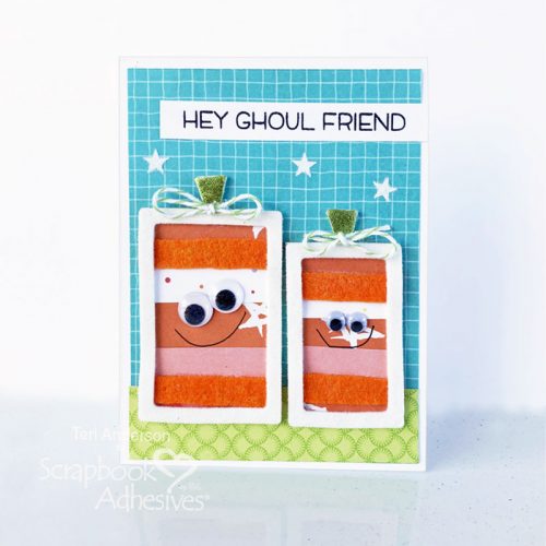 Hey Ghoul Friend Pumpkin Card by Teri Anderson for Scrapbook Adhesives by 3L