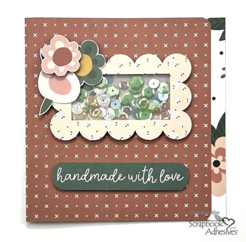 Handmade with Love Shaker Pocket Card by Shannon Allor for Scrapbook Adhesives by 3L 