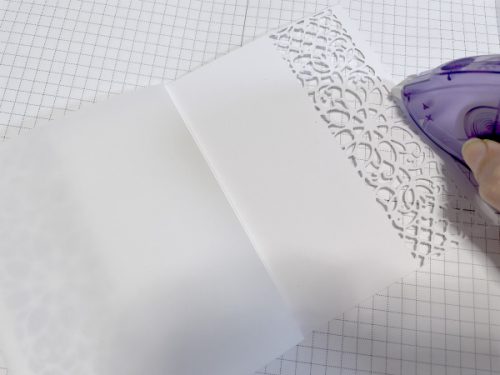 Butterfly and Lace Transparency Card by Martha Lucia Gomez for Scrapbook Adhesives by 3L