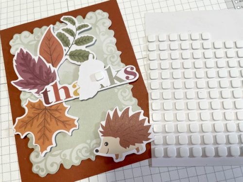 Fall Thanks Card with Dimension by Martha Lucia Gomez for Scrapbook Adhesives by 3L