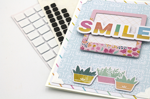 Quick and Easy Dimensional Smile Card by Tracy McLennon for Scrapbook Adhesives by 3L 