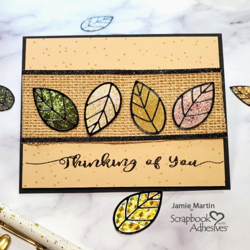 Fall Foilage Thinking of You Card by Jamie Martin for Scrapbook Adhesives by 3L 
