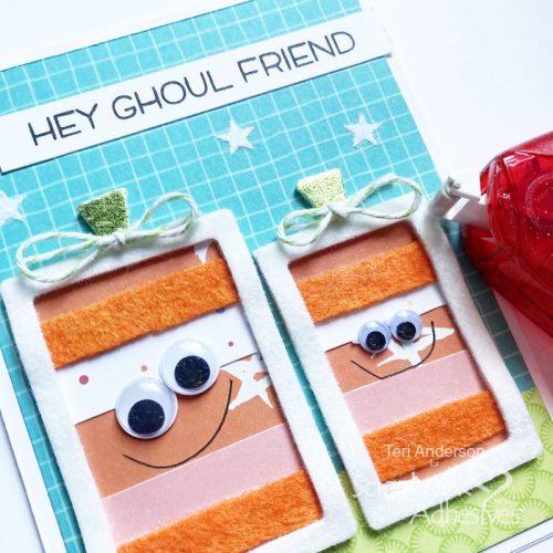 Hey Ghoul Friend Pumpkin Card by Teri Anderson for Scrapbook Adhesives by 3L 